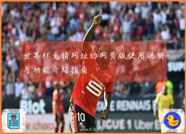 世界杯竞猜网址的网页版使用说明与功能介绍指南